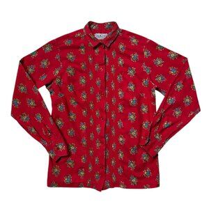 70s vintage cottage floral blouse Lady Manhattan Country Cousins prairie shirt.